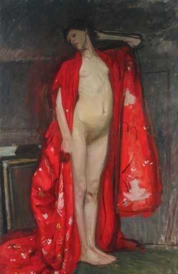 Wojciech Weiss: Japonka (1900). Súkromný majetok, depozit v Národnom múzeu vo Varšave