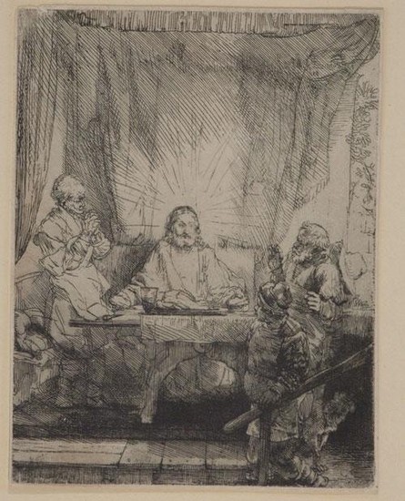 Rembrandt Harmensz. van Rijn: Kristus v Emauzoch. 1654. SNG