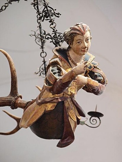 Neznámy majster: Figurálna lampa. Po 1600. SNM – Múzeum Červený Kameň 