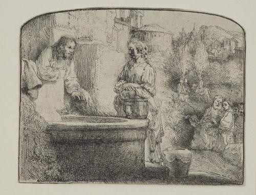 Rembrandt Harmensz. van Rijn: Kristus a Samaritánka. 1658. SNG