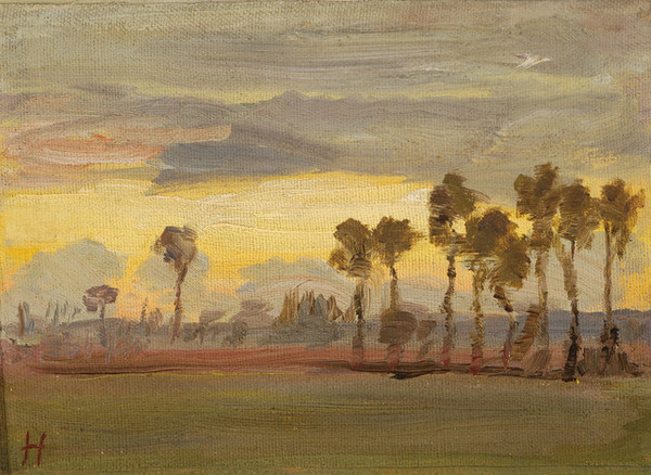 Jozef Hanula: Západ slnka (okolo 1892). SNG