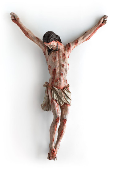 Stredoeurópsky sochár: Ukrižovaný Kristus (Morový krucifix). Po 1709.