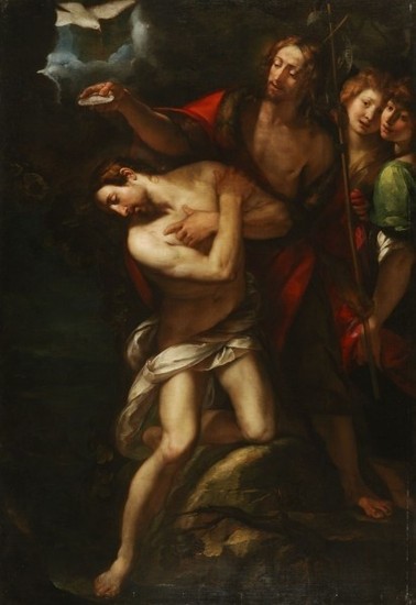Giulio Cesare Procaccini: Krst Krista (okolo 1612-1620)