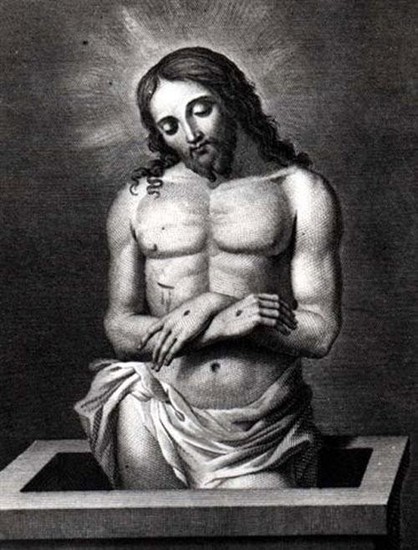 L. Lanci - M. Feoli: Bolestný Kristus (detai). 1800 -1830.
