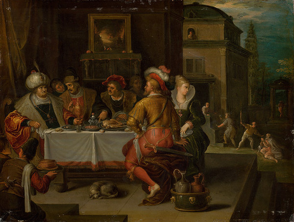 Frans Francken II.: Podobenstvo o boháčovi a Lazarovi (1615/1635)