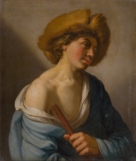 Giovanni Bilivert, Jan van Bijlert: Pastierik s píšťalou (1700/1800)