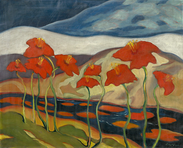 Zolo Palugyay: Krajina s kvetmi (Nirvána) (1930/1930)