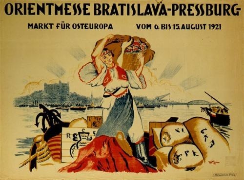 Martin Benka: plagát Orientmesse. 1921