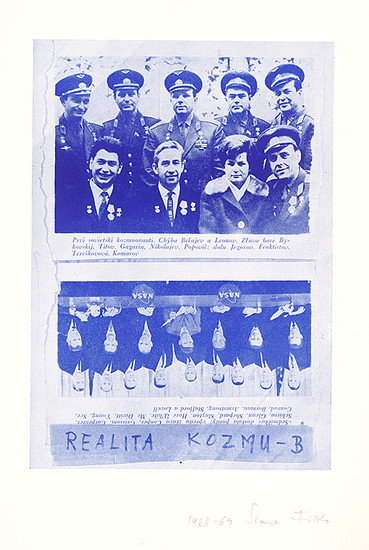 Realita Kozmu – B z albumu Asociácie. 1968 – 1969. 70 × 50 cm, tlač, kartón. SNG, G 8684 