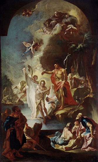 Johann Lukas Kracker: Krst Krista – skica. 1762. SNG, Bratislava 