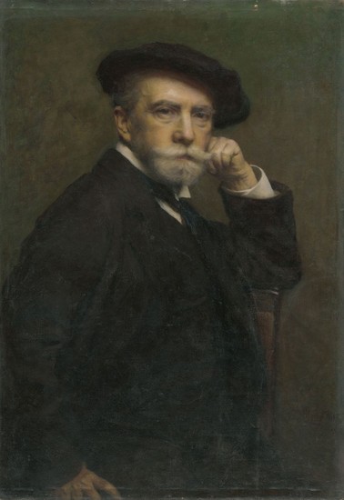 Leopold Horovitz: Autoportrét. 1915. Olej, plátno. VSG, Košice