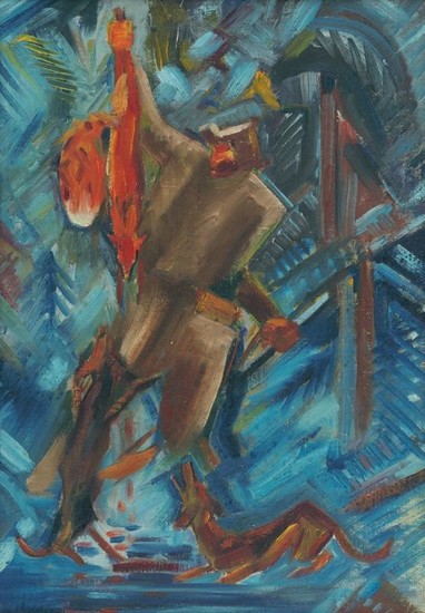 Arnold Peter Weisz-Kubínčan. Poľovník s líškou v ruke. 1940. 