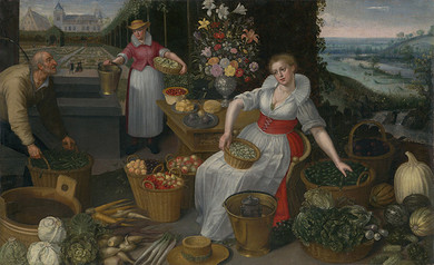 Lucas van Valckenborch, Georg Flegel: Alegória leta (1590/1597)